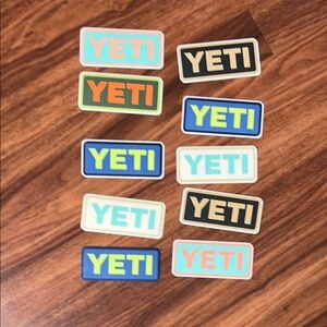 YETI stickers in new condition